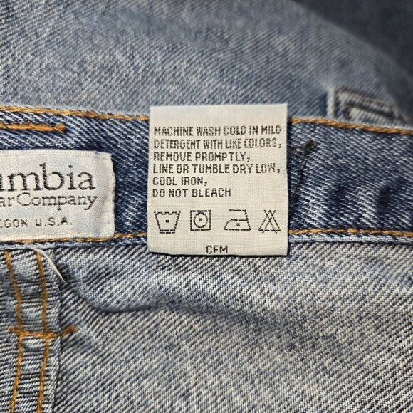 Columbia Brush Guard Reinforced Canvas Denim Hunting Jeans Pants 44 X 30 Distres - Picture 9 of 12